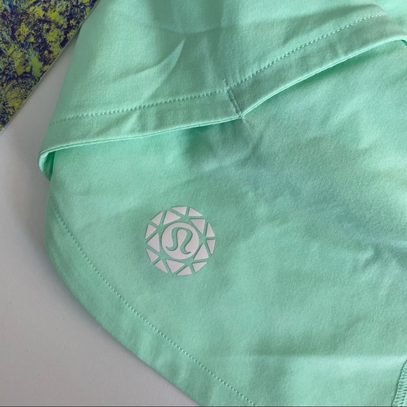 NWT Lululemon SeaWheeze 2019 Fresh Teal Speed Up Shorts - Picture 4 of 4